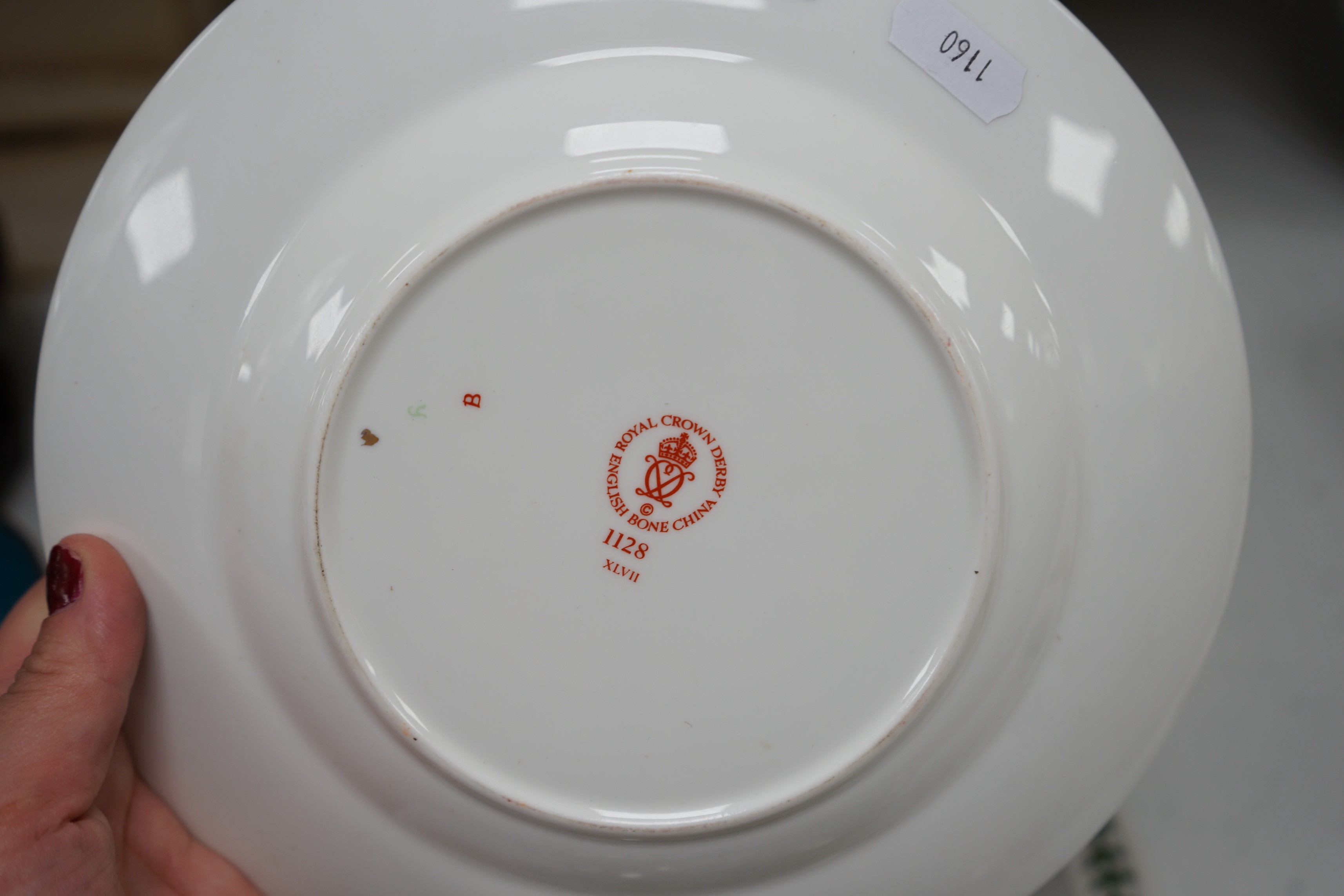 A Royal Crown Derby Imari plate, a group of Portmeirion dinner wares etc